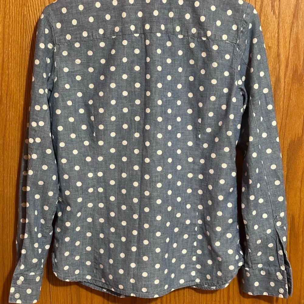 Tommy Hilfiger‎ vintage women’s denim look sz small polka dots - Picture 4 of 7